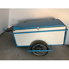 Glacière mobile sur charrette Montée sur deux roues