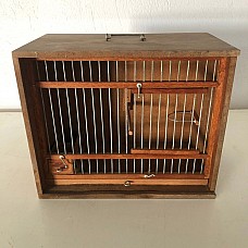 Hand Crafted Wooden Bird Cage