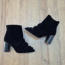 Bottines – pointure 37 – velours noir – ZARA Trafaluc