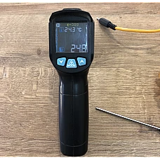 Thermomètre infrarouge laser MESTEK IR02C avec sonde externe, haute précision et large plage de mesure